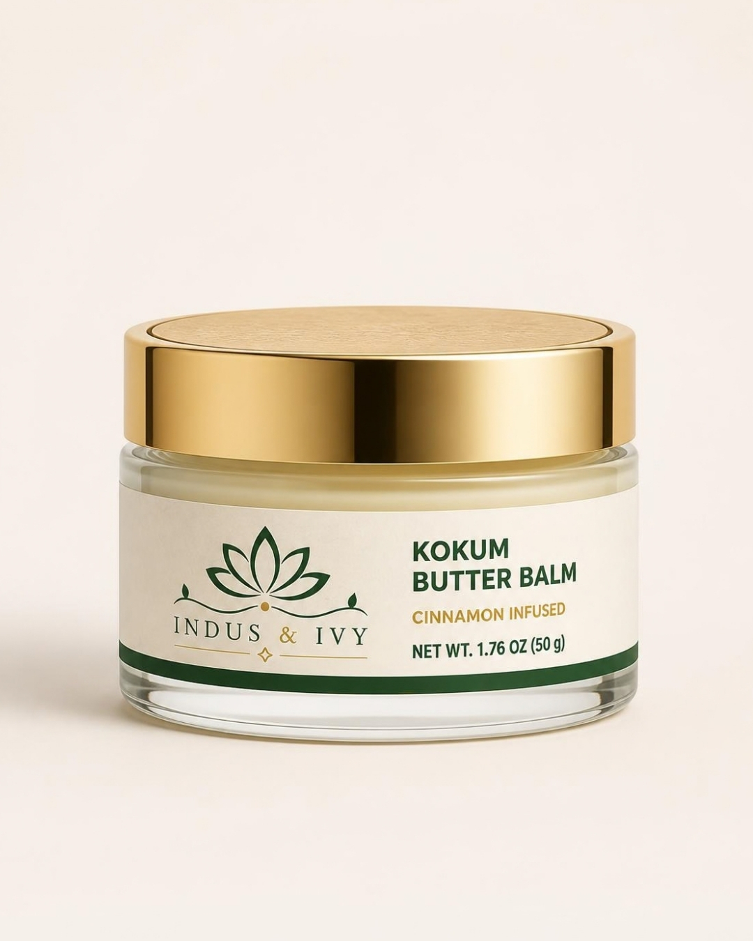 Kokum Butter Balm jar, front view